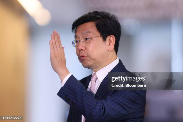 Lee Kai-Fu, chief executive officer of Sinovation Ventures, during a Bloomberg Television interview in London, UK, on Tuesday, July 5, 2022. Lee has...