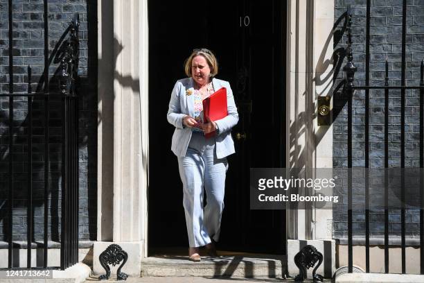 Anne-Marie Trevelyan, UK international trade secretary, departs following a weekly meeting of cabinet ministers at 10 Downing Street in London, UK,...