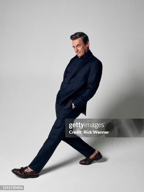 Jon Hamm from the film 'Corner Office' poses for a portrait during the 2022 Tribeca Film Festival at Spring Studio on June 09, 2022 in New York City.