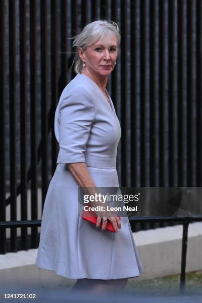 Nadine Dorries, Secretary of State for Digital, Culture, Media and Sport leaves 10 Downing Street on July 5, 2022 in London, England. Minister for...