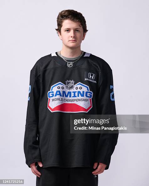 Mathew Geimer Matthew Geim, aka Geimer-- poses for a photo during the 2022 NHL ...