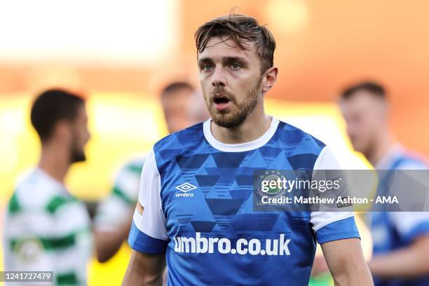 Robbie McDaid of Linfield FC during the UEFA Champions League First Qualifying Round First Leg match between The New Saints and Linfield at Park Hall...