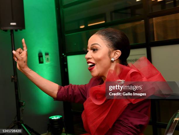 Kelly Khumalo at the Season 3 premiere launch of Life with Kelly Khumalo in The Mesh Club, Rosebank on July 02, 2022 in Johannesburg, South Africa....