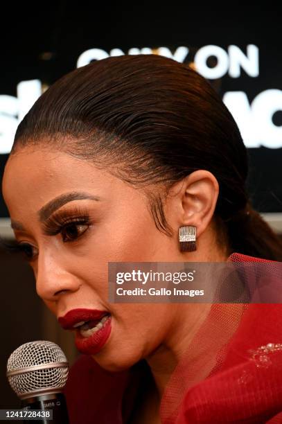 Kelly Khumalo at the Season 3 premiere launch of Life with Kelly Khumalo in The Mesh Club, Rosebank on July 02, 2022 in Johannesburg, South Africa....