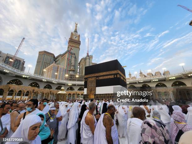 General view of the Royal Clock Tower in Mecca, Saudi Arabia on June 26, 2022. The Royal Clock Tower, which was built right next to the Kaaba in...