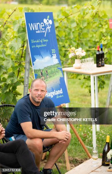 Lubbeek Mayor Theo Francken pictured during a press conference to present the Wine Walk & Run Hageland event, in Linden, Tuesday 05 July 2022. A...