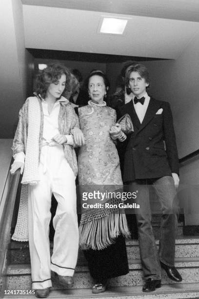 Diana Vreeland and Nicholas Vreeland attend The Metropolitan Museum of Art Costume Institute Gala "The Glory of Russian Costume" at the Metropolitan...