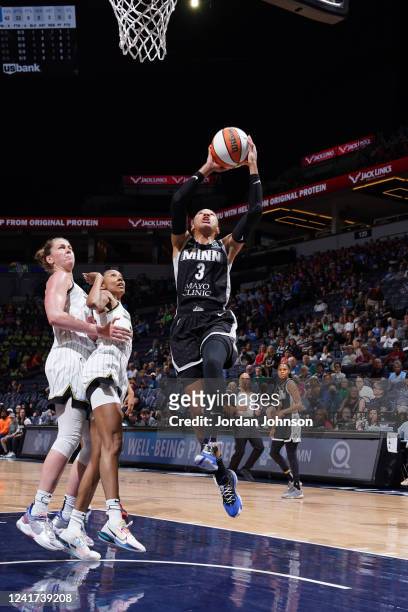 Aerial Powers of the Minnesota Lynx drives to the basket against the Chicago Sky on July 6, 2022 at Target Center in Minneapolis, Minnesota. NOTE TO...