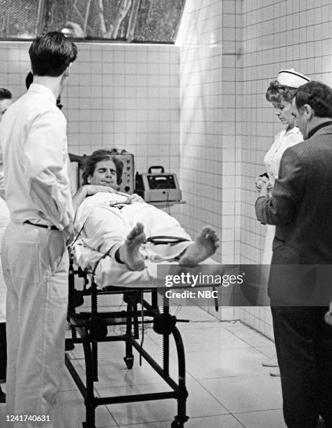 Shock Theater - October 3, 1954 Episode 322 Pictured: Nick Brooks as Freddie, Scott Bakula as Dr. Sam Beckett, Lee Garlington as Nurse Chatam, Dean...