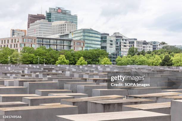 General view of the memorial to the murdered Jews of Europe, also known as the Holocaust Memorial in Berlin, to the Jewish victims of the Holocaust....