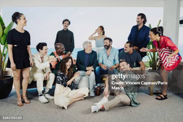 The cast of Fumer Fait Tousser: Quentin Dupieux, Vincent Lacoste, Jean-Pascal Zadi, Alain Chabat, Gilles Lellouche, Oulaya Amamra, David Marsais,...