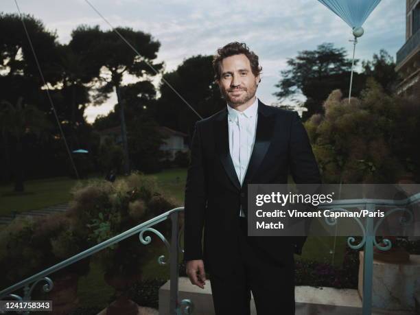 Actor Edgar Ramirez is photographed for Paris Match at the AmfAR gala at the Cap-Eden-Roc Hotel on May 26, 2022 in Cap d'Antibes, France.