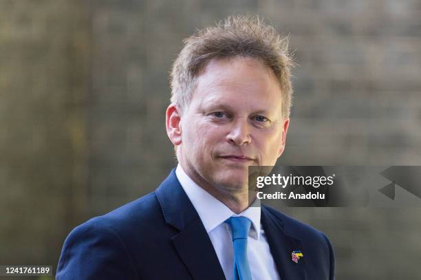 Secretary of State for Transport Grant Shapps leaves 10 Downing Street after attending a Cabinet meeting following a reshuffle triggered by...