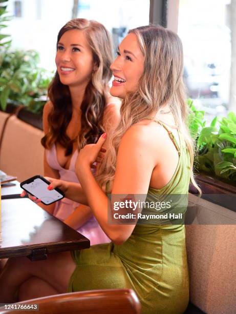 Rachel Recchia and Gabby Windey of "The Bachelorette" are seen in midtown on July 7, 2022 in New York City.