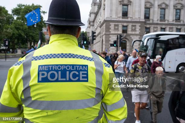 Metropolitan Policeman on 29th June 2022 in London, United Kingdom. The Metropolitan Police Service, formerly and still commonly known as the...