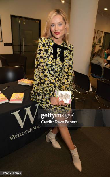 Laura Whitmore attends a special In Conversation to celebrate the launch of her new book "No One Can Change Your Life Except For You" at Waterstones...