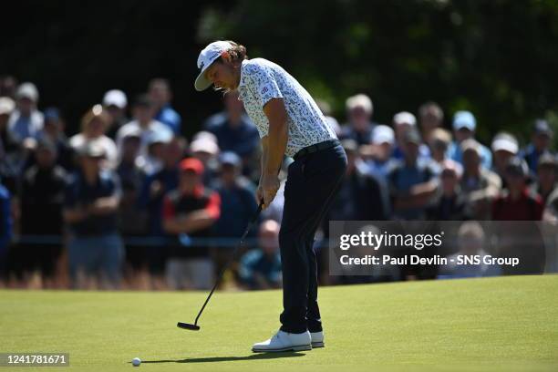 Cameron Smith of Australia on the green during Day Two of the Genesis Scottish Open at The Renaissance Club, on July 08 in North Berwick, Scotland.