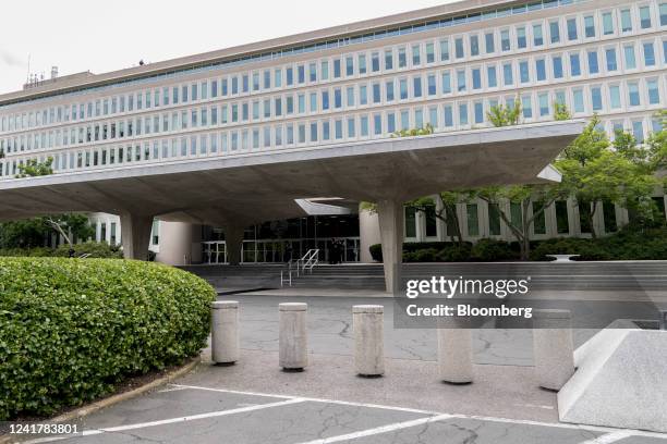 The Central Intelligence Agency headquarters in Langley, Virginia, US., on Friday, July 8, 2022. President Biden was there to thank the CIA's...
