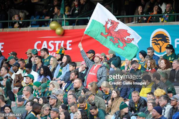Wales supporter during the 2nd Castle Lager Incoming Series test match between South Africa and Wales at Toyota Stadium on July 09, 2022 in...
