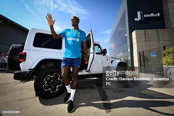 Paul Pogba during Juventus medical tests at JMedical on July 10, 2022 in Turin, Italy.