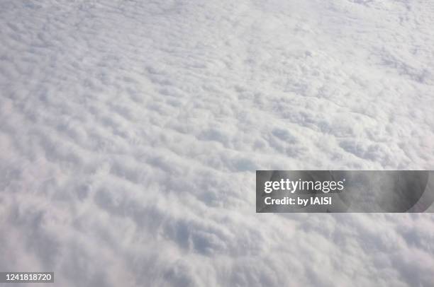 abstract white background of clouds, full frame - 巻積雲 ストックフォトと画像