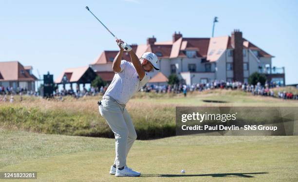 Xander Schauffele during the final day of the Genesis Scottish Open at The Renaissance Club, on July 10 in North Berwick, Scotland.
