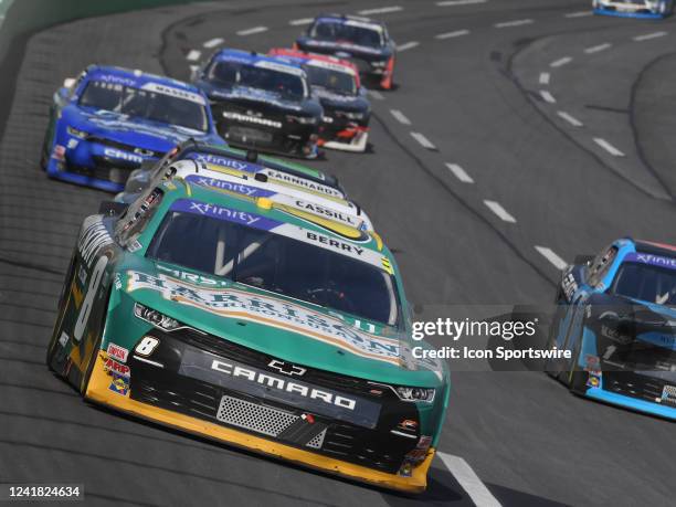 Josh Berry races into turn 1 during the running of the NASCAR Xfinity Series Alsco Uniforms 250 on July 09 at Atlanta Motor Speedway in Hampton, GA.