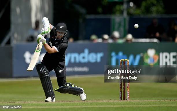 Dublin , Ireland - 10 July 2022; Tom Latham of New Zealand during the Men's One Day International match between Ireland and New Zealand at Malahide...