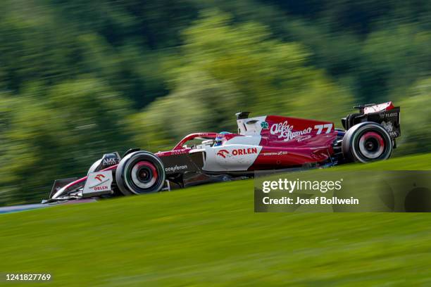 Valtteri Bottas of Finland and Alfa Romeo during the F1 Grand Prix of Austria at Red Bull Ring on July 10, 2022 in Spielberg, Austria.