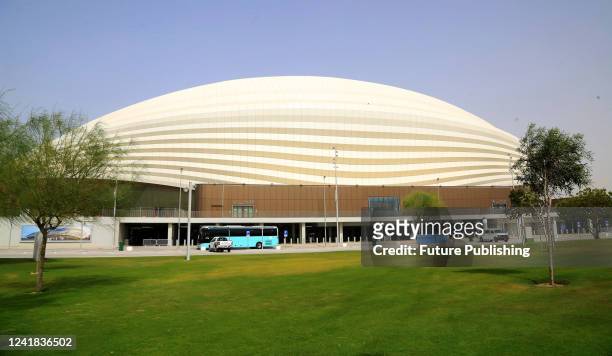 General view of the Al Janoub Stadium, one of the eight venues to host the FIFA World Cup 2022 in Qatar. The stadium was designed by British-Iraqi...