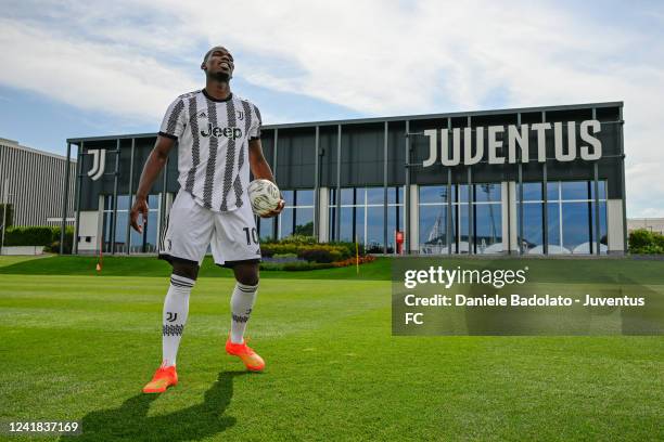 Paul Pogba at Juventus training center on July 9, 2022 in Turin, Italy.