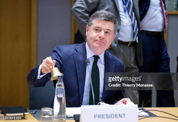 Irish Minister for Public Expenditure and Reform Paschal Luke Donohoe is calling his colleagues prior an group Ministers meeting in the Europa, the...