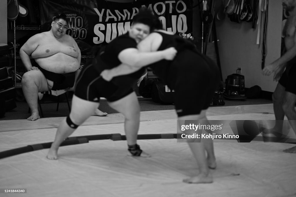 Yamamoto Ryuichi Ryuichi Yamamoto looks on during a training session at the Yamamoto ...