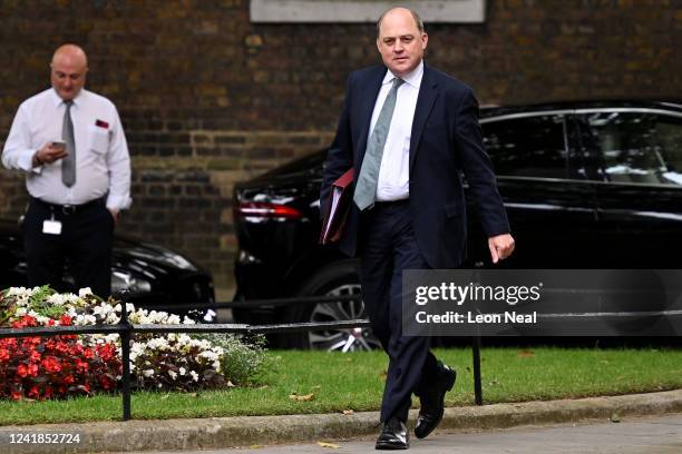 Secretary of State for Defence, Ben Wallace arrives for a Cabinet meeting at 10 Downing Street on July 12, 2022 in London, England. Boris Johnson...