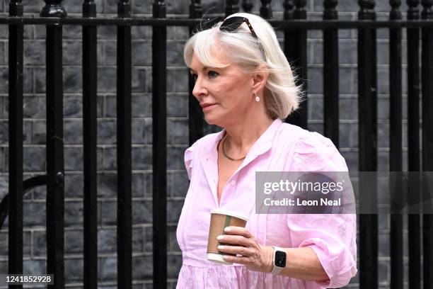 Culture Secretary Nadine Dorries arrives for a Cabinet meeting at 10 Downing Street on July 12, 2022 in London, England. Boris Johnson appointed new...