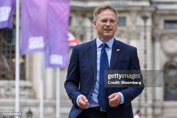 Grant Shapps, UK transport secretary, after attending the campaign launch for Rishi Sunak, former UK chancellor of the exchequer's, bid to become...