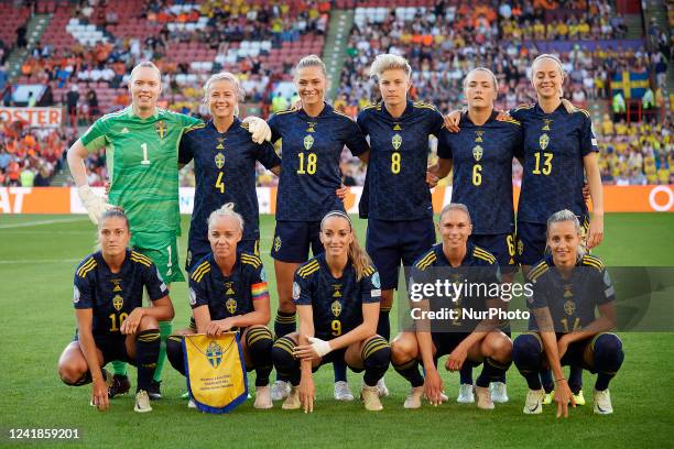 Sweden line up Hedvig Lindahl , Hanna Glas , Fridolina Rolfo , Lina Mona Andrea Hurtig , Magdalena Eriksson , Amanda Ilestedt , Filippa Angeldal ,...