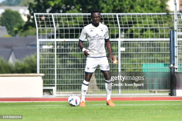 Emmanuel Ntim during the friendly match between Caen and Le Mans on July 12, 2022 in Vire, France.