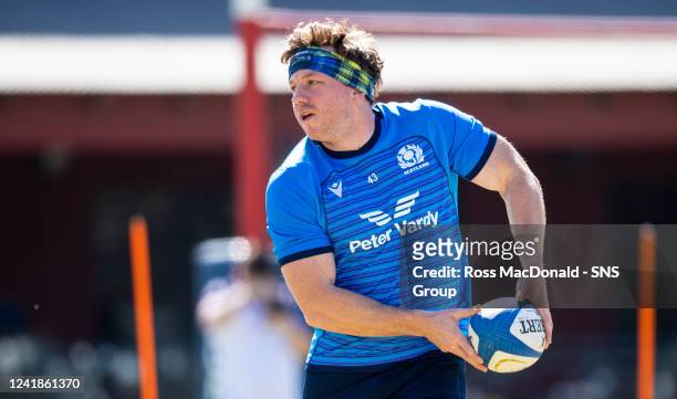 Hamish Watson during a Scotland rugby training session at Jockey Car, on July 12 in Salta, Argentina.
