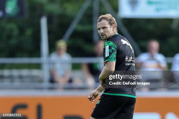 Tony Jantschke of Borussia Moenchengladbach looks on during the Borussia Mönchengladbach - Pre-Season Training Session on July 5, 2022 in...