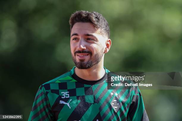 Jacob Italiano of Borussia Moenchengladbach looks on during the Borussia Mönchengladbach - Pre-Season Training Session on July 5, 2022 in...