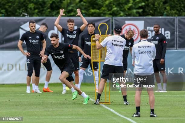 Lucas Alario of Eintracht Frankfurt in Action during the Eintracht Frankfurt Pre-Season Training Session on July 11, 2022 in Windischgarsten, Austria.