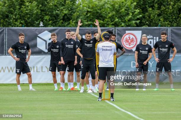 Filip Kostic of Eintracht Frankfurt looks on during the Eintracht Frankfurt Pre-Season Training Session on July 11, 2022 in Windischgarsten, Austria.