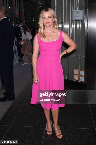 Reese Witherspoon is seen arriving at the premiere of "Where The Crawdads Sing" on July 11, 2022 in New York, New York.