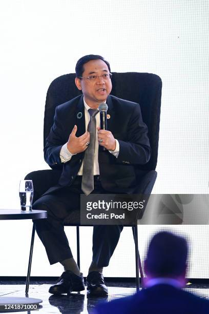 Universiti Teknologi Malaysia vice chancellor Datuk Ahmad Fauzi speaks on a panel during the Sydney Energy Forum on July 13, 2022 in Sydney,...