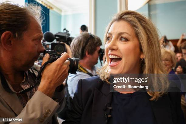 Penny Mordaunt, UK trade minister, arrives to her Conservative party leadership formal campaign launch in London, UK, on Wednesday, July 13, 2022....
