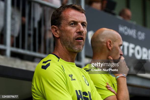 Gary Rowett manager of Millwall during the Pre-season Friendly match between Dartford and Millwall at Princes Park, Dartford on Tuesday 12th July...