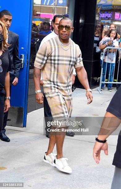 Rapper Ja Rule is seen outside "Good Morning America" on July 13, 2022 in New York City.