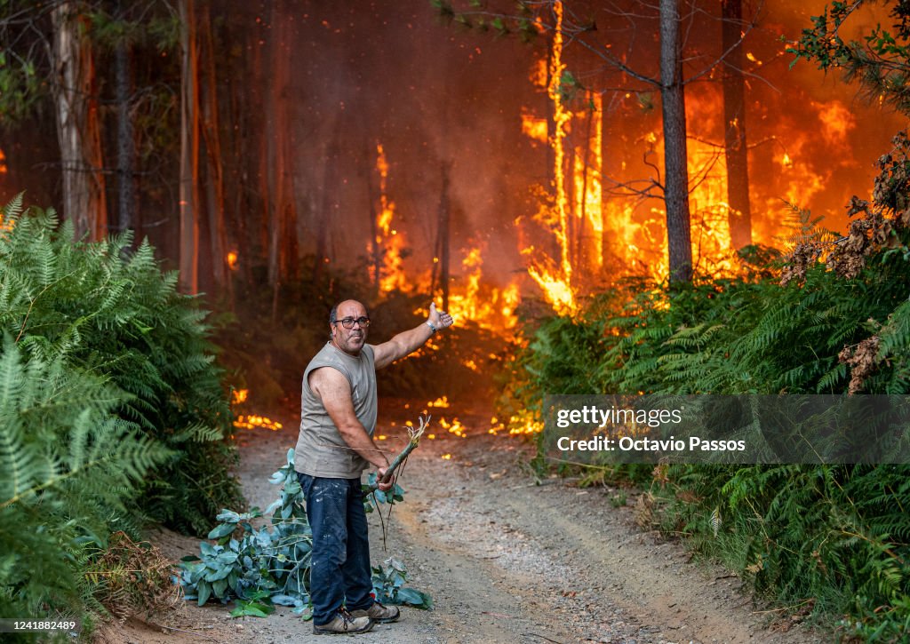 Fires Rage In Central Portugal Amid European Heatwave