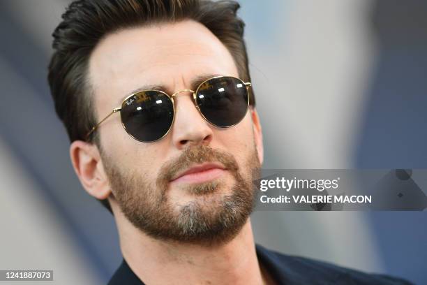 Actor Chris Evans attends Netflix's "The Gray Man" World Premiere at the Chinese theatre in Hollywood, California, July 13, 2022.